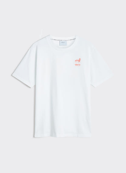 Men's Graphic T Shirt - Fine Wines - Cotton - White | Percival