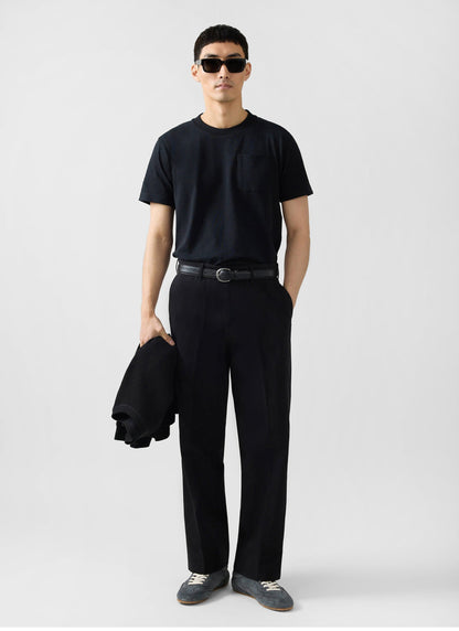Short Sleeve Pocket T Shirt - Organic Cotton - Black | Percival