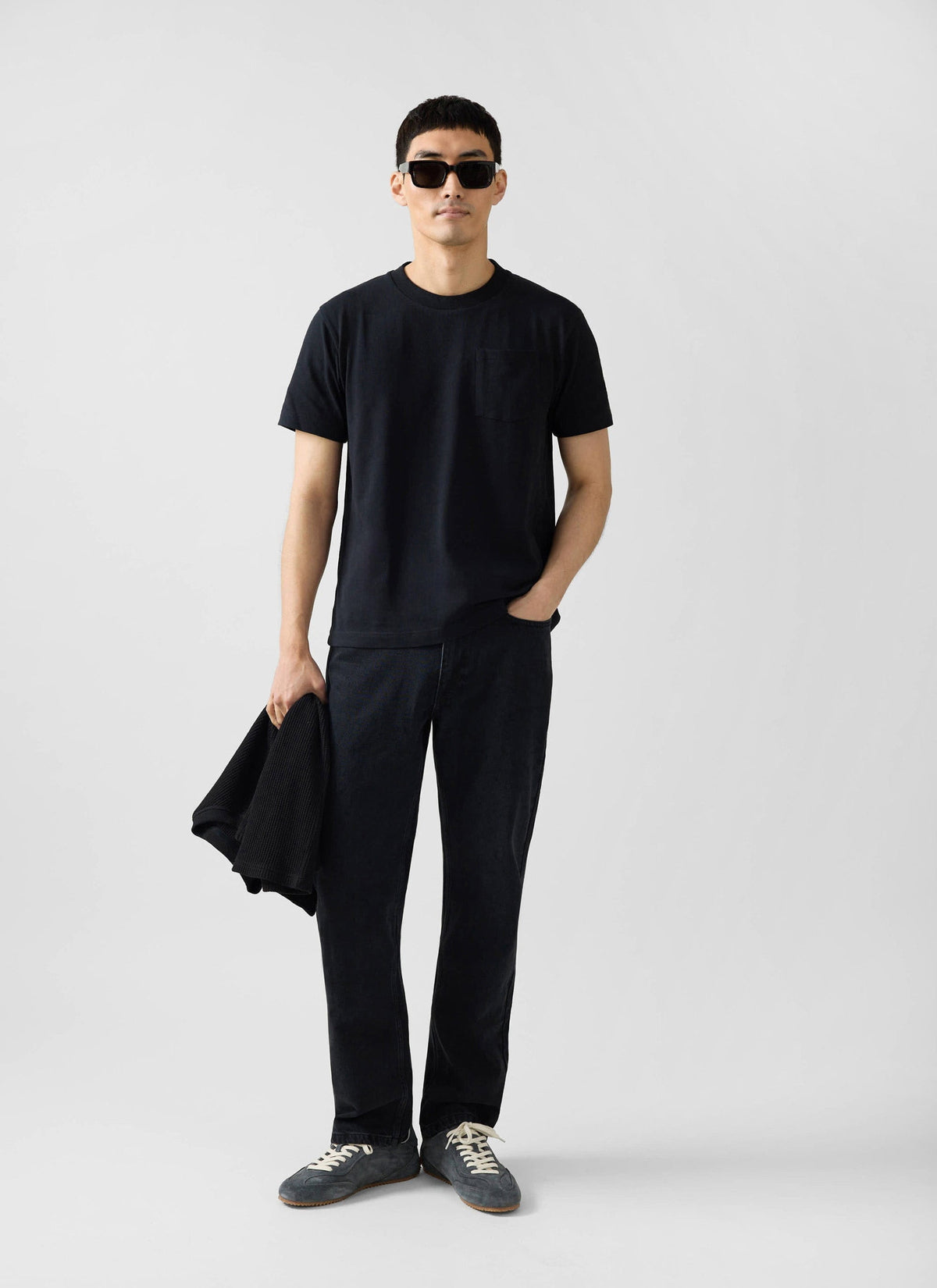 Short Sleeve Pocket T Shirt - Organic Cotton - Black | Percival