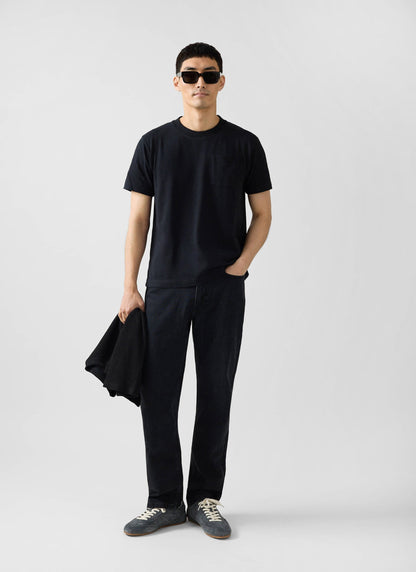 Short Sleeve Pocket T Shirt - Organic Cotton - Black | Percival