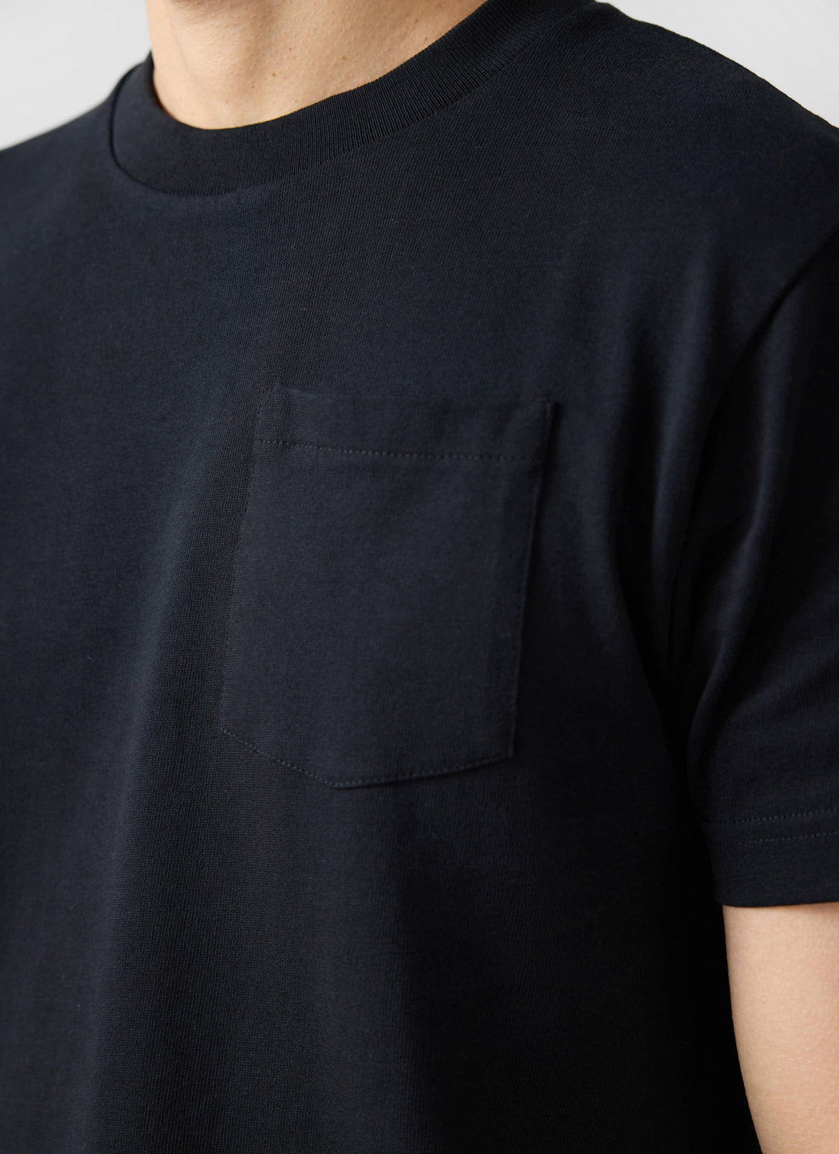 Short Sleeve Pocket T Shirt - Organic Cotton - Black | Percival