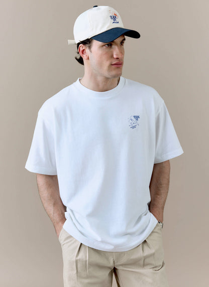 Men's T Shirt - Beach Front x Brighton & Hove Albion F.C. - White | Percival