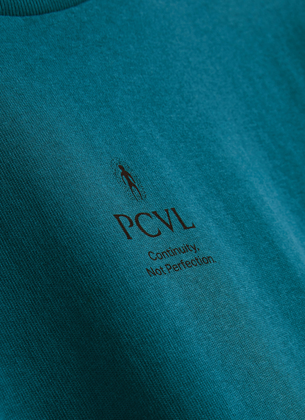Men's T Shirt - PCVL Aura Boxy Printed - Blue Organic Cotton | Percival