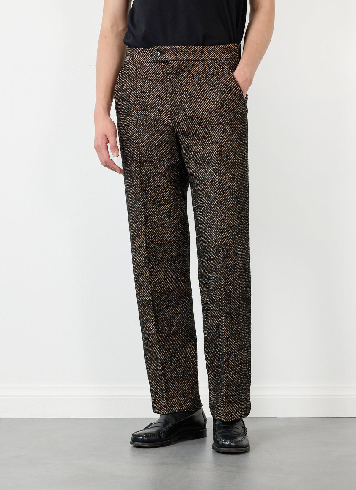 Men's Straight Leg Trousers - Twill - Oak | Percival
