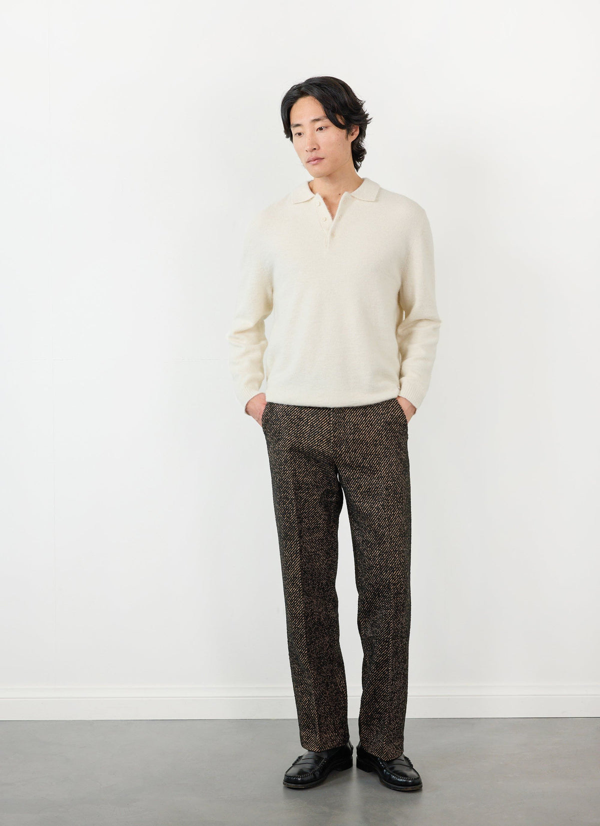 Men's Straight Leg Trousers - Twill - Oak | Percival