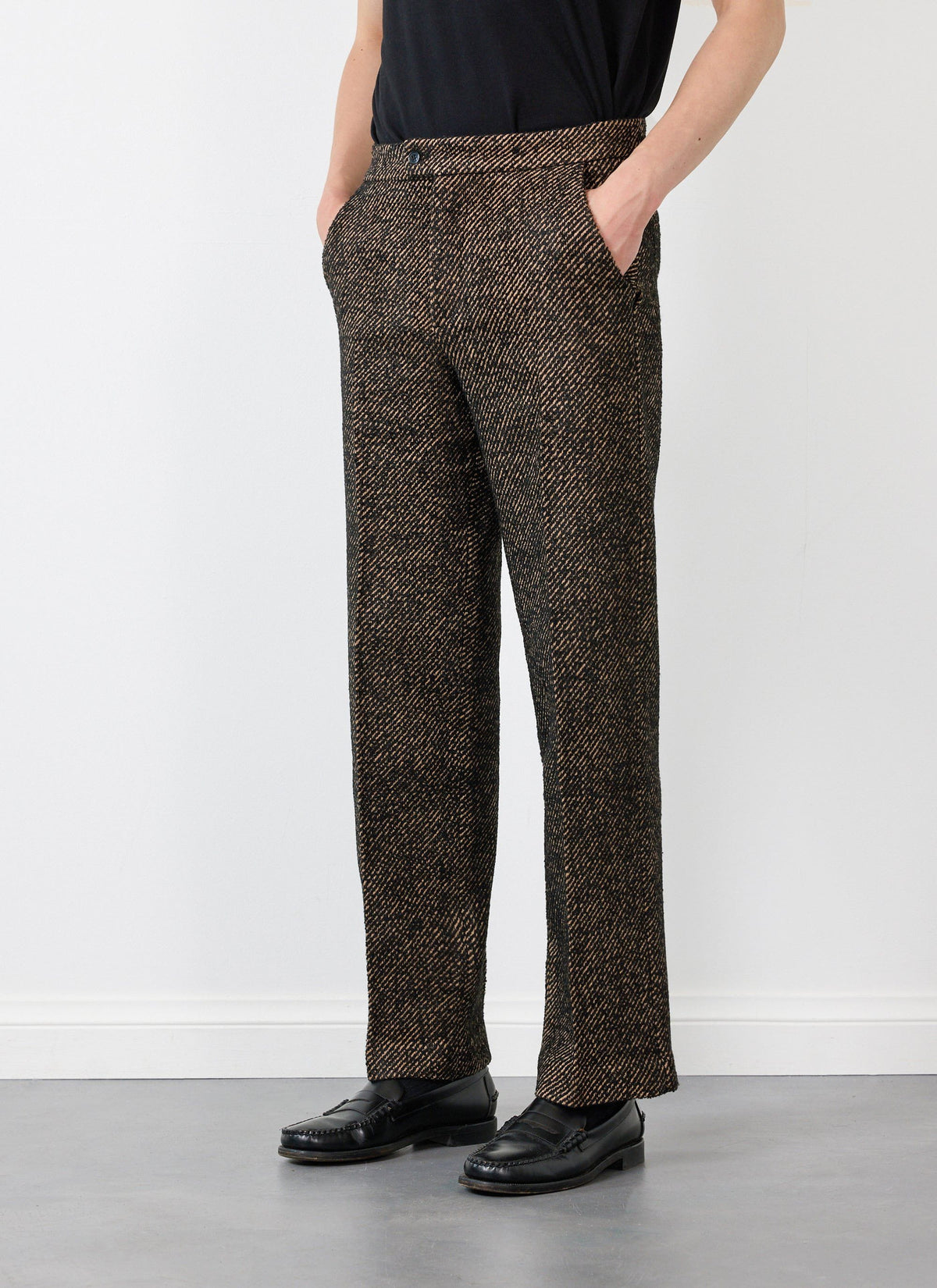 Men's Straight Leg Trousers - Twill - Oak | Percival